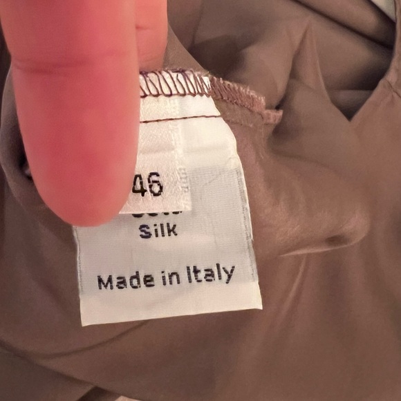 ROSSO35 100% Silk dress.  Size 46 | L | 10 - Picture 6 of 11